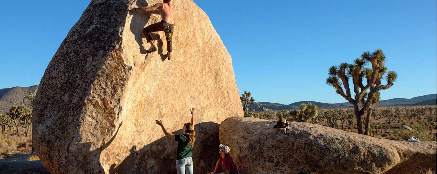 Klettern im Nationalpark Joshua Tree