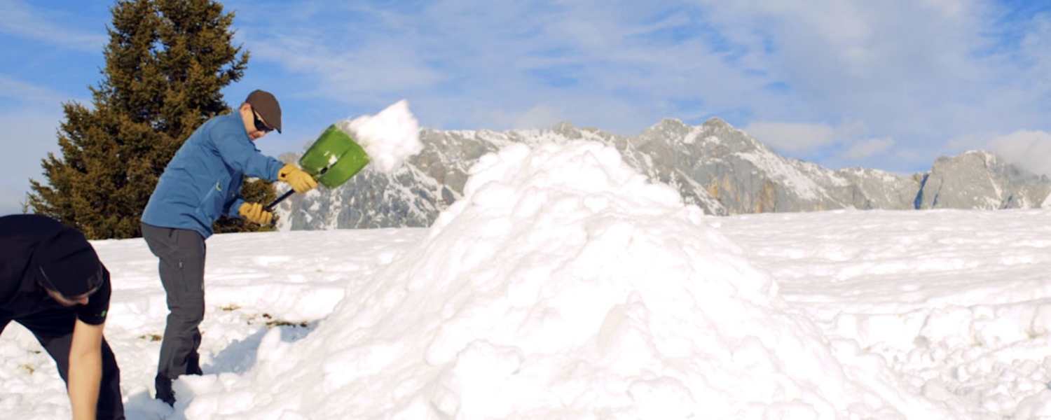 Ein „Panzerknacker-Biwak“ lässt sich relativ einfach errichten