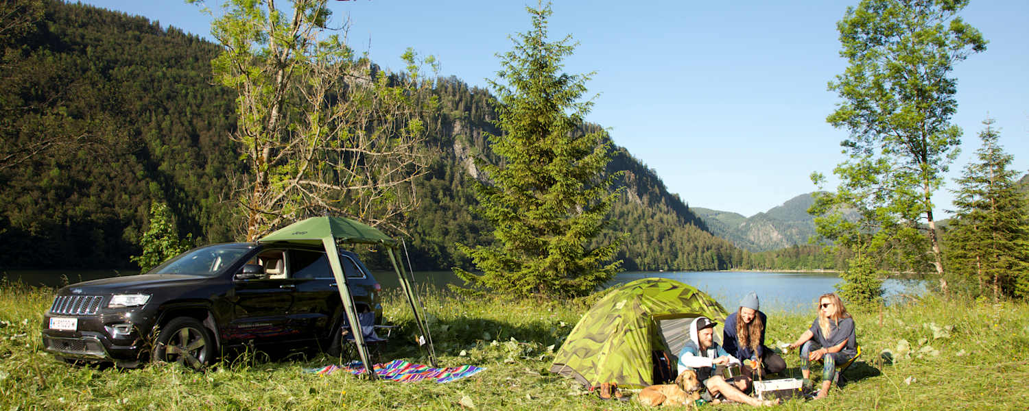 Zelten Campen in den Bergen
