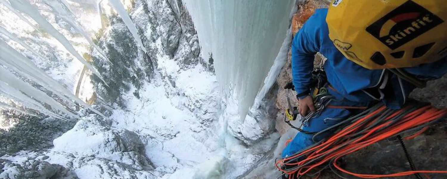 Christian Holzer in der Steinernen Jungfrau