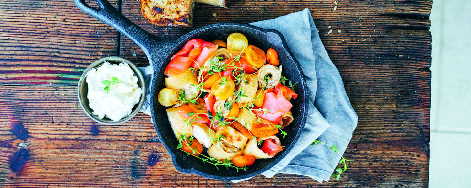 Outdoor-Rezept: Crêpes mit Lachs