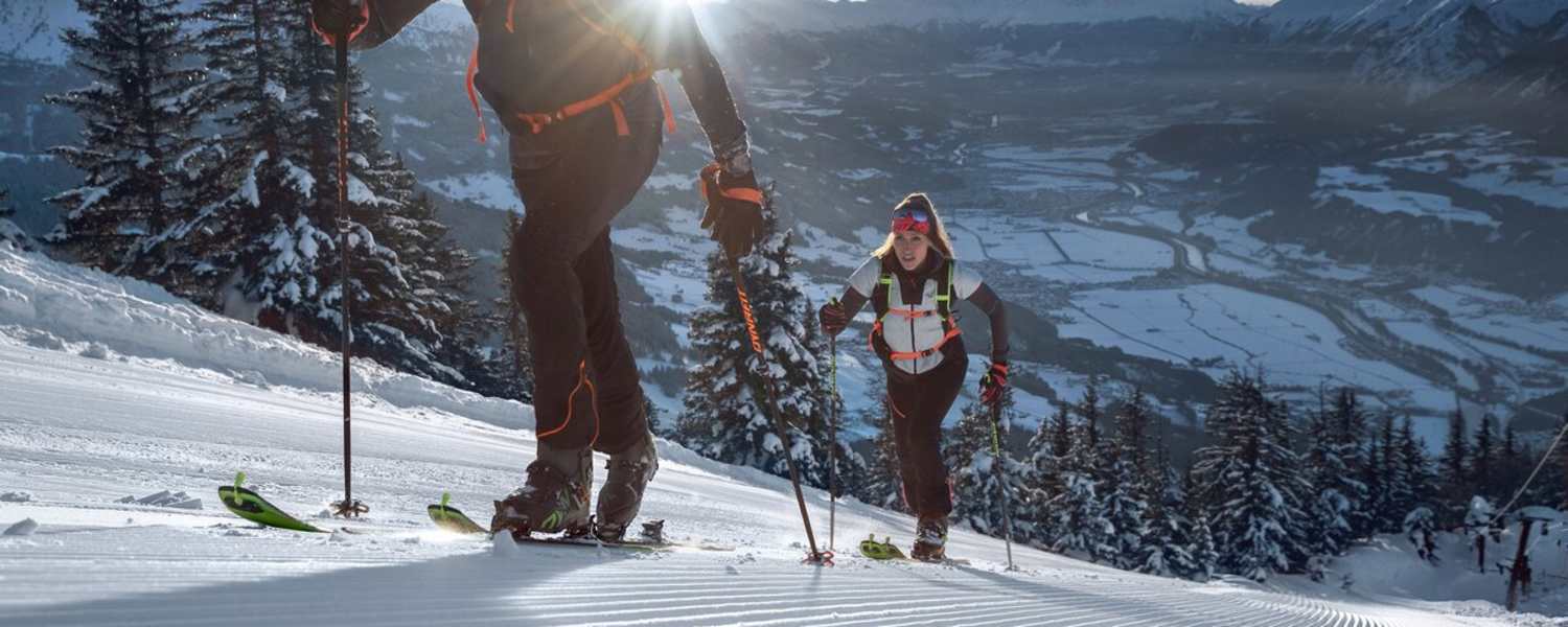 Entspanntes Pistentouren im Skitourenpark in St. Johann in Tirol