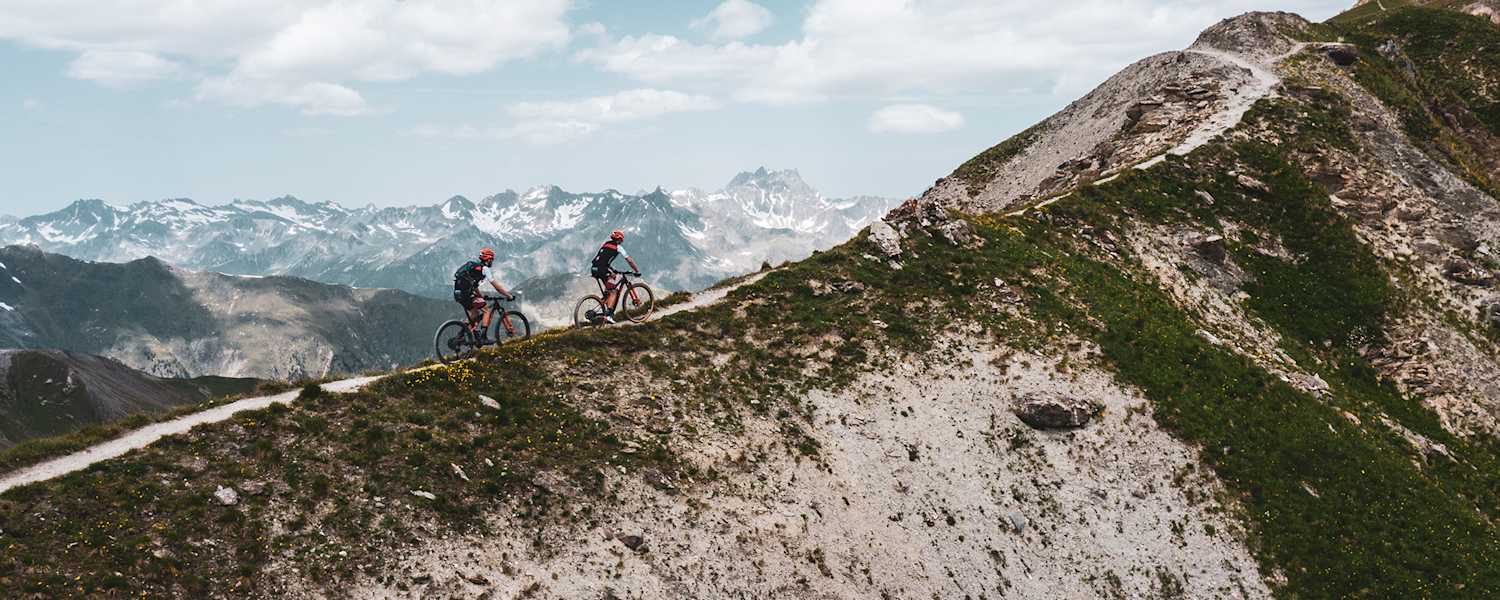 Mountainbiker auf der Greitlspitze