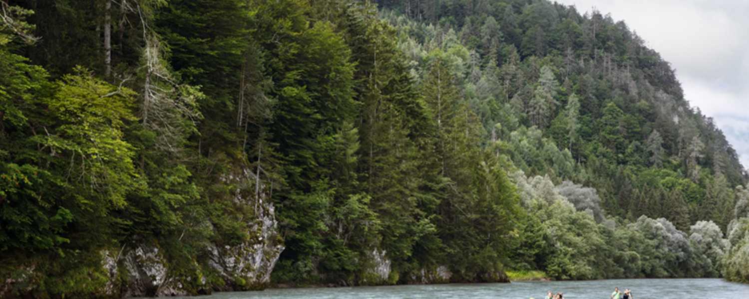 Kanufahren auf der Drau