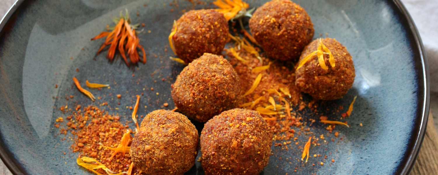 Energyballs mit Hagebuttenpulver