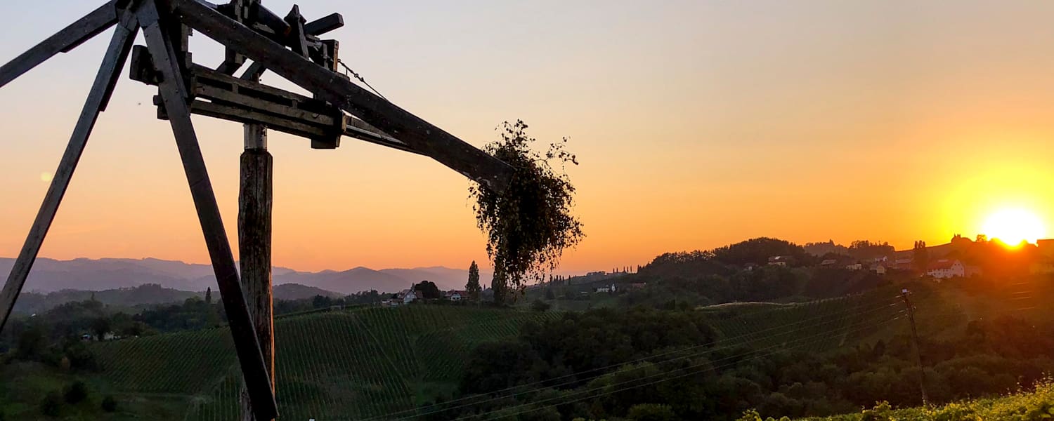 Der Klapotez, Symbol für das südsteirische Weinland