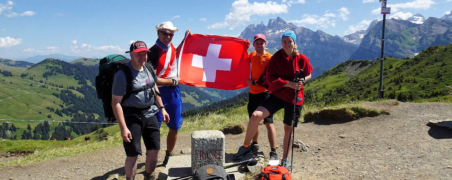 Alpen-Tour Grenzübertritt