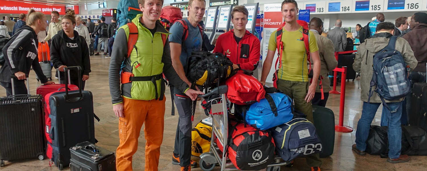 Flughafen Eiskletterer