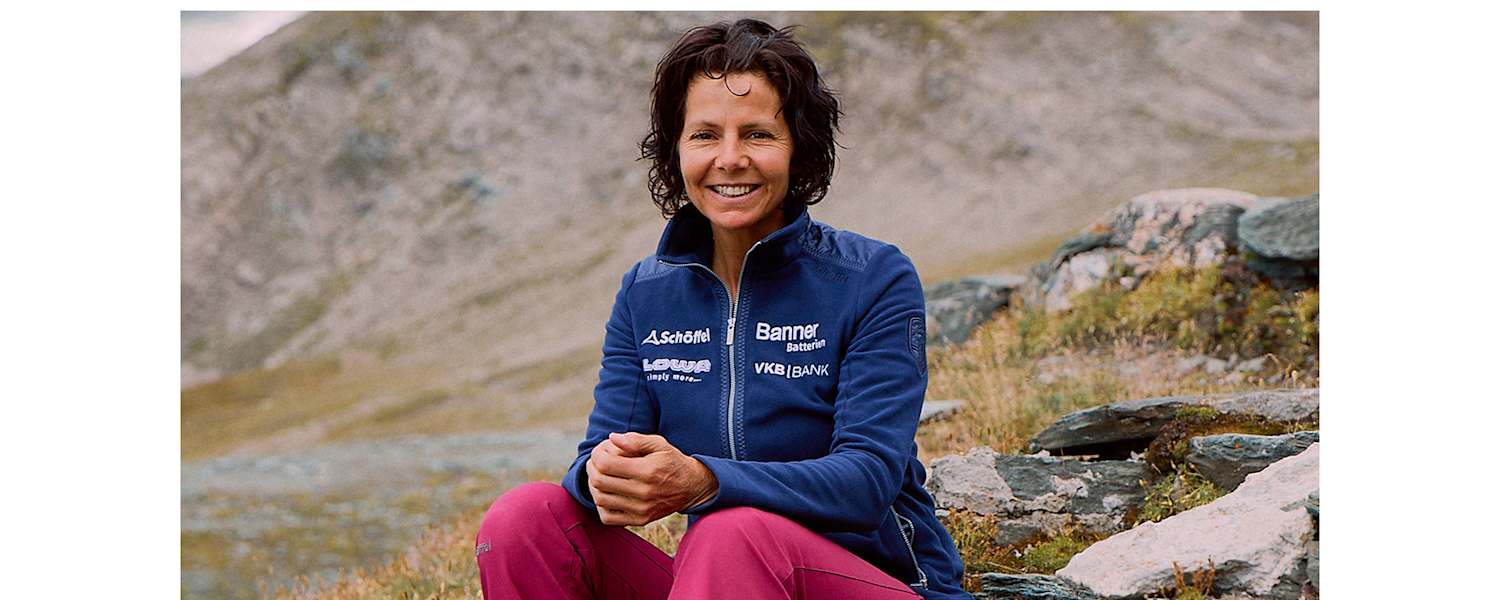 Die Extremalpinistin Gerlinde Kaltenbrunner