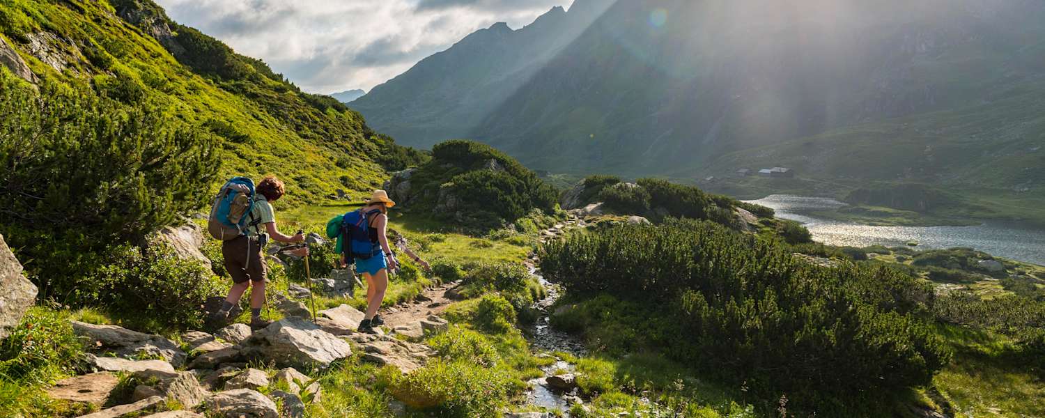 Weg zu den Giglachseen am Schladminger Tauern Höhenweg