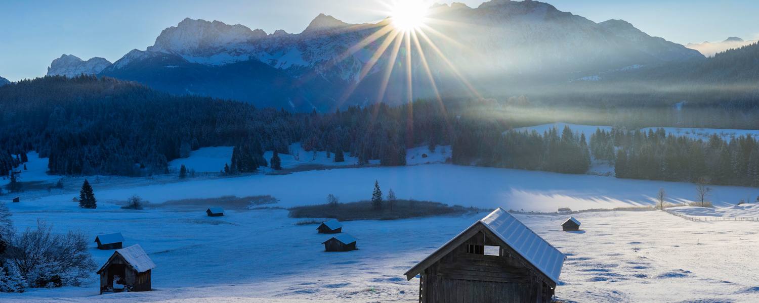 Oberbayern Garmisch Winter