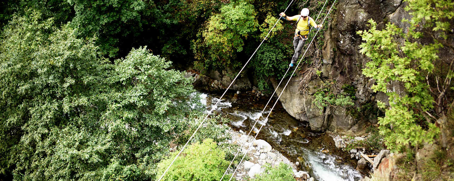 Hoachwool Klettersteig Schlucht