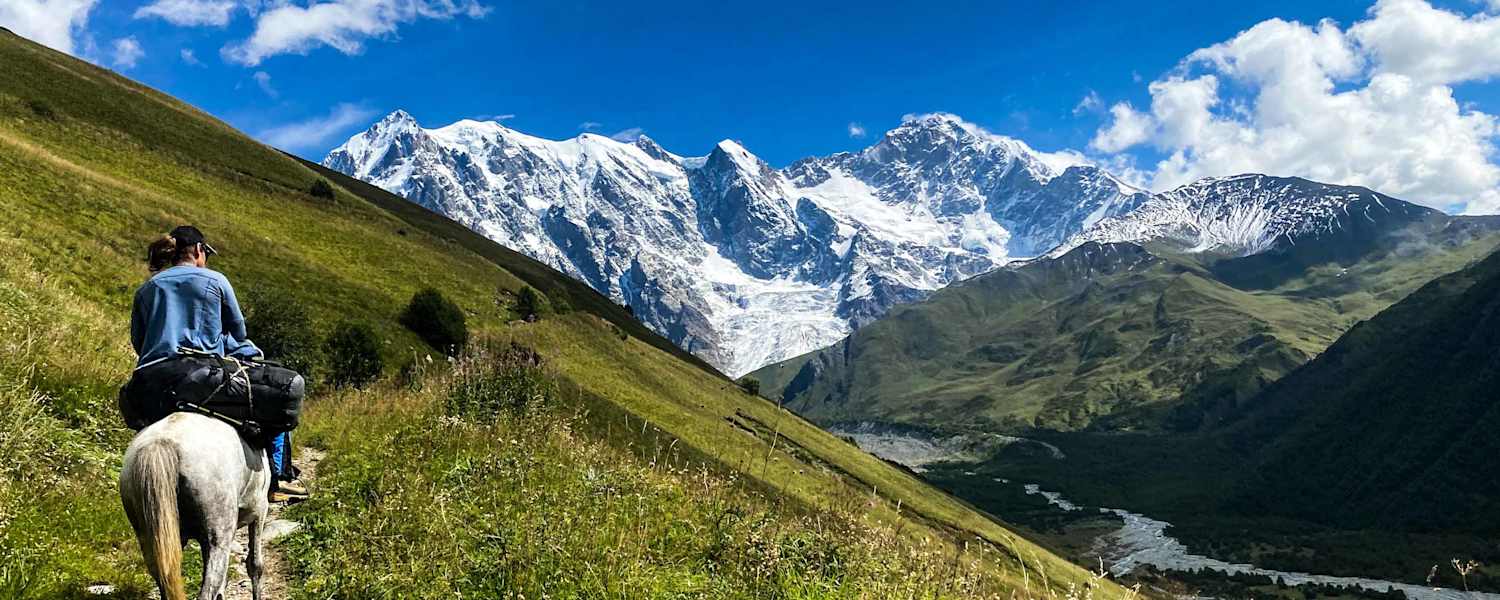 Bergpanorama in Swanetien