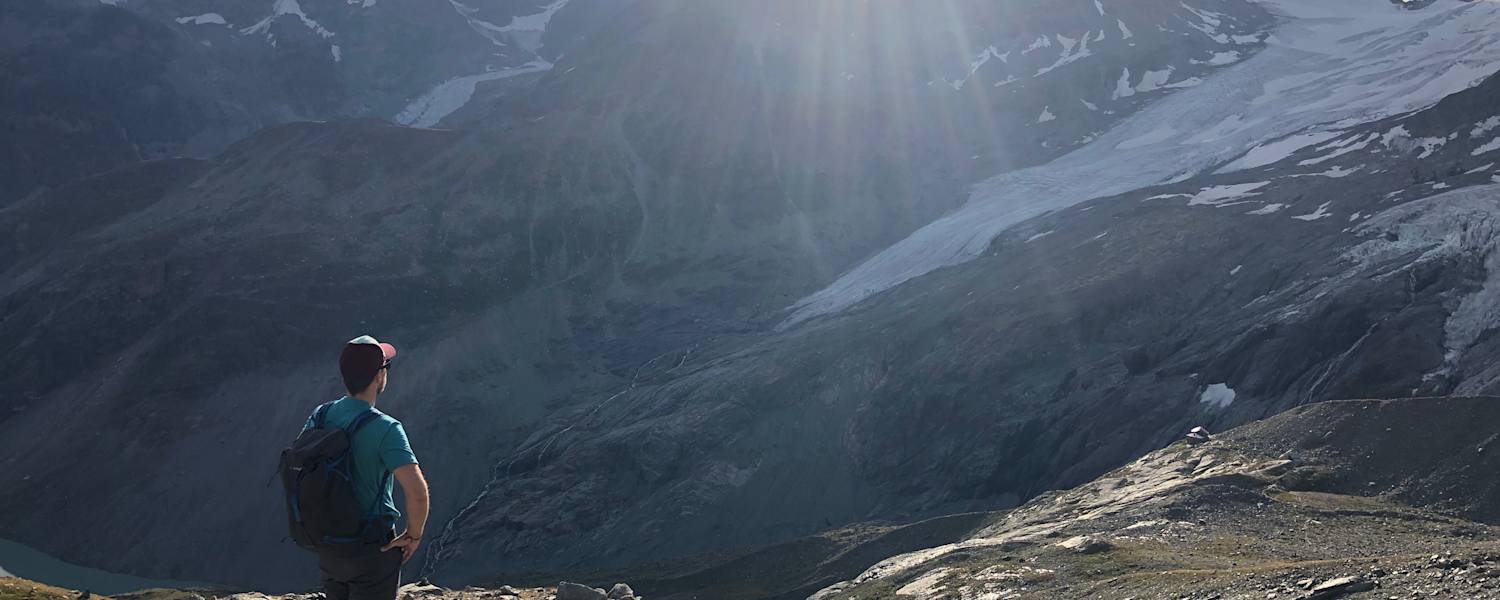 Epische Ausblicke auf den Roseg-Gletscher im Engadin
