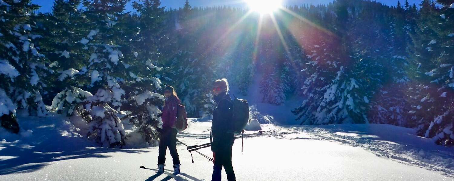 Maggy und Anja Skitouren für Anfänger