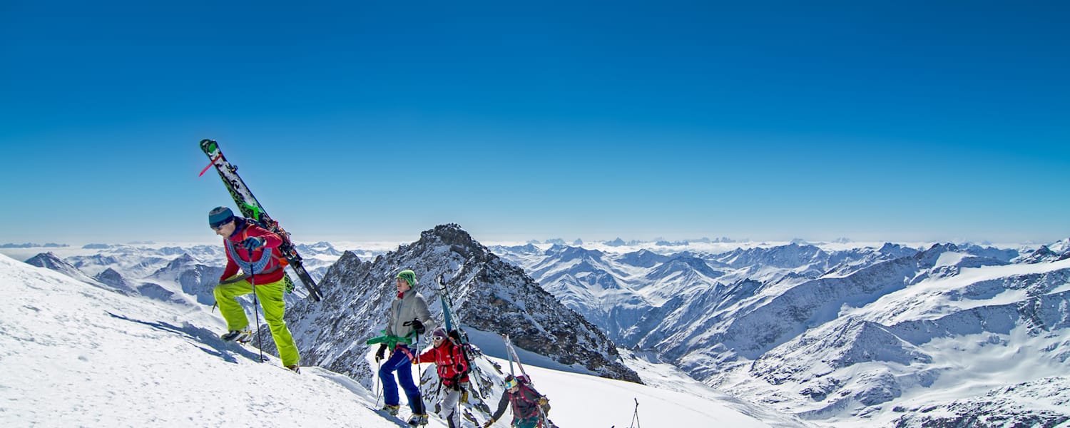 Hoch-Tirol - eine der atemberaubendsten Skirouten in den Ostalpen