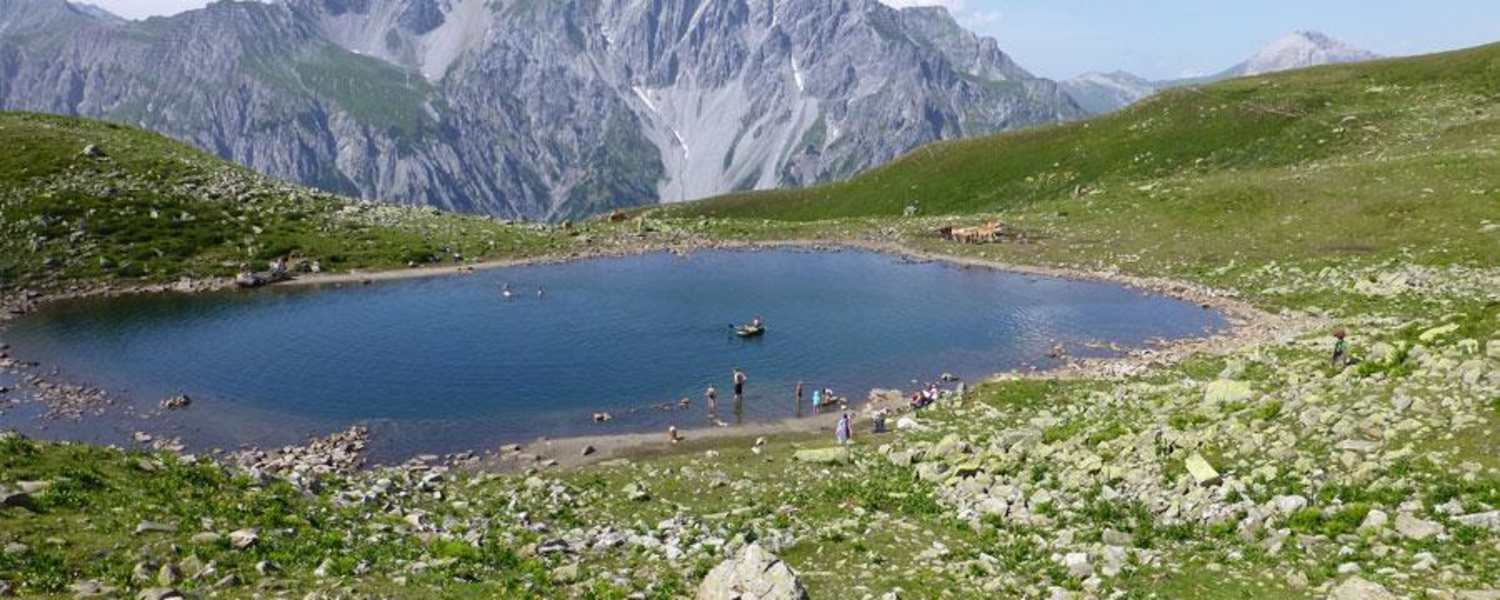 Kaltenbergsee auf der Verwallrunde vom Montafon zum Arlberg