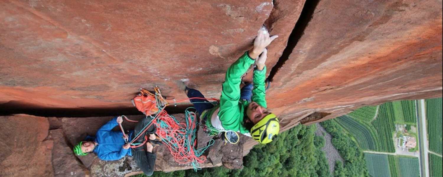 Klettern Cojote Südtirol Vulkanit