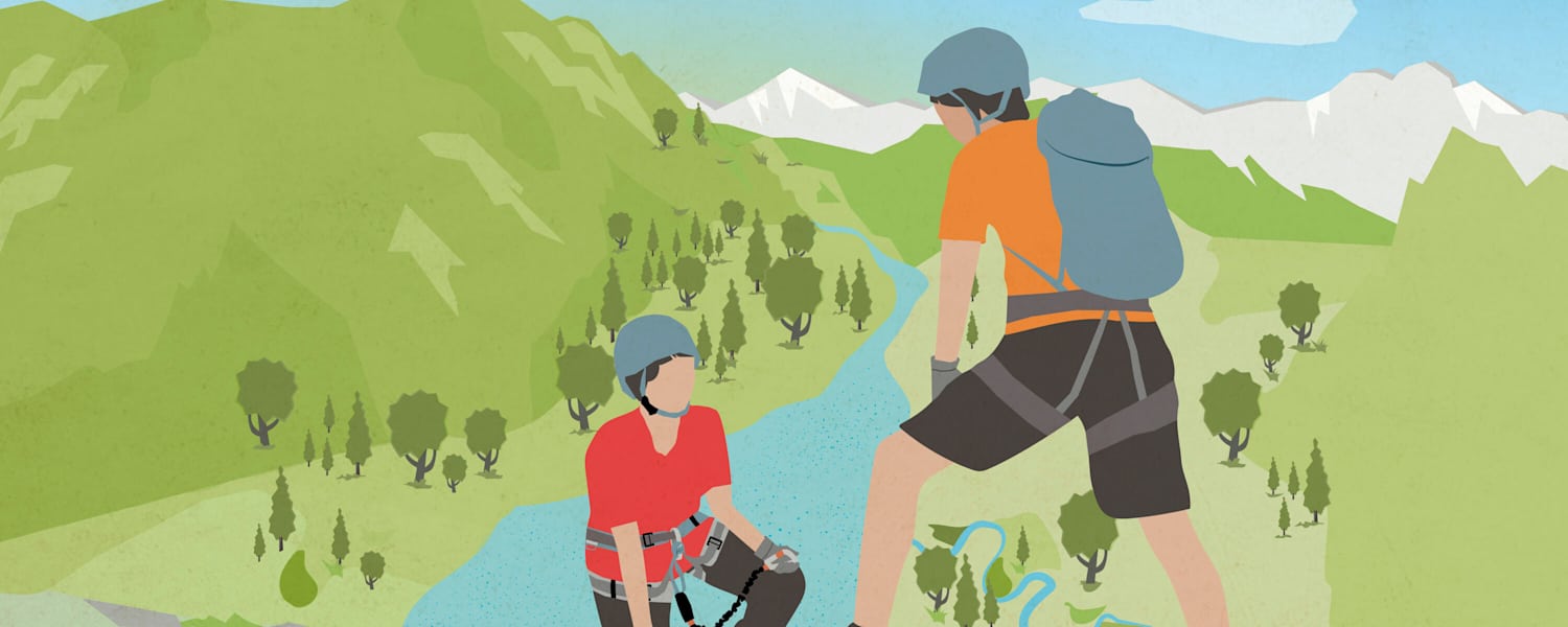 Bergwelten Mein erster Klettersteig