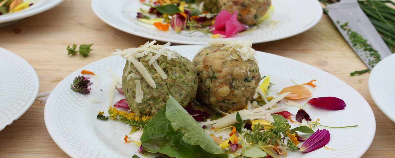 Franz Mulsers Pfifferlingsknödel auf der Seiser Alm