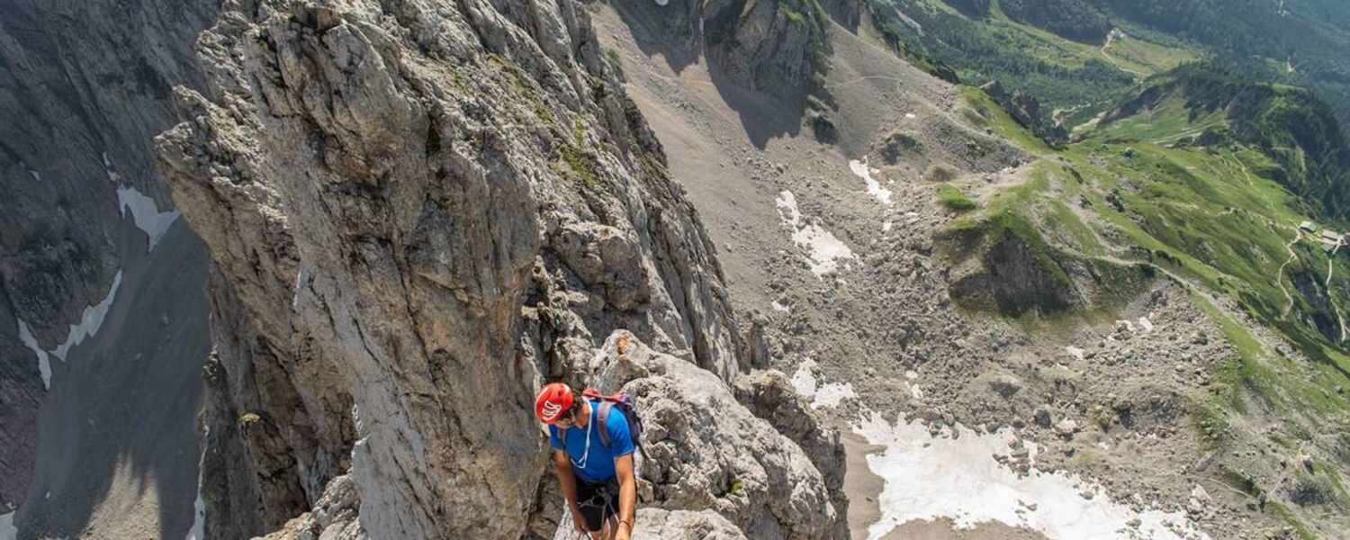 Alpine Genusskletterei vor traumhafter Kulisse: Der Kopftörlgrat im Wilden Kaiser