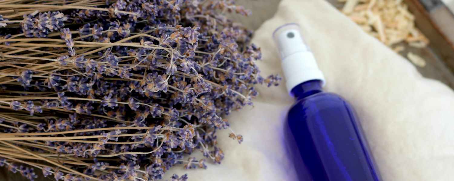 Lavendelöl mit firschem Lavendel