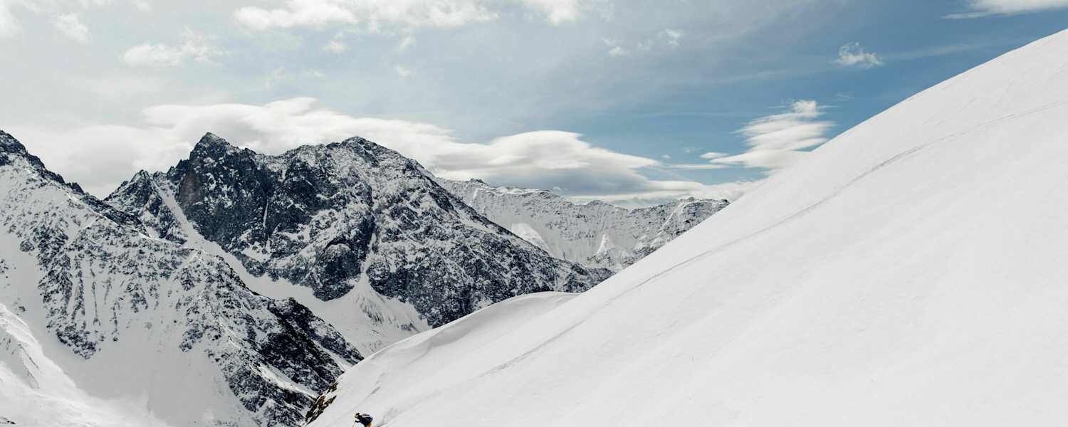 Abfahrt nach der Skitour im Lesachtal