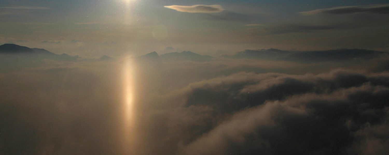 Lichtschwert am Wendelstein, Bayerische Alpen