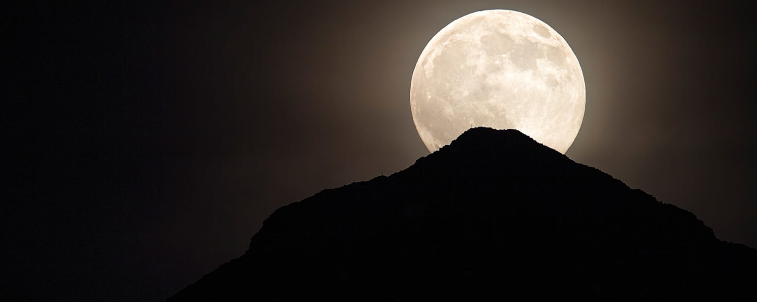 Mondaufgang am Hohen Eder in Tirol