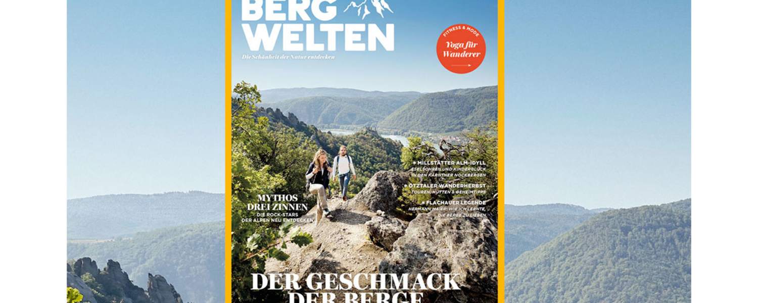 Wandern in der Wachau: Cover des Bergwelten Magazins (Oktober/November 2017)