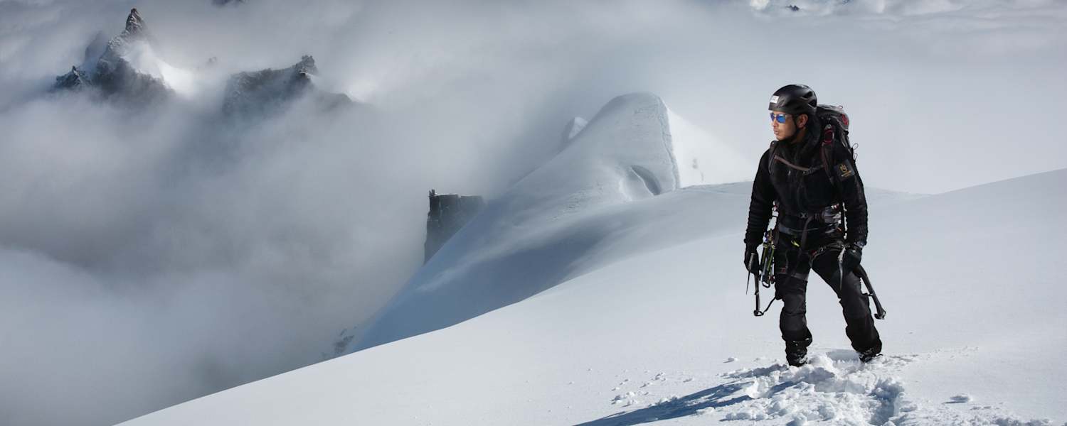Nirmal Purja am Mont Blanc