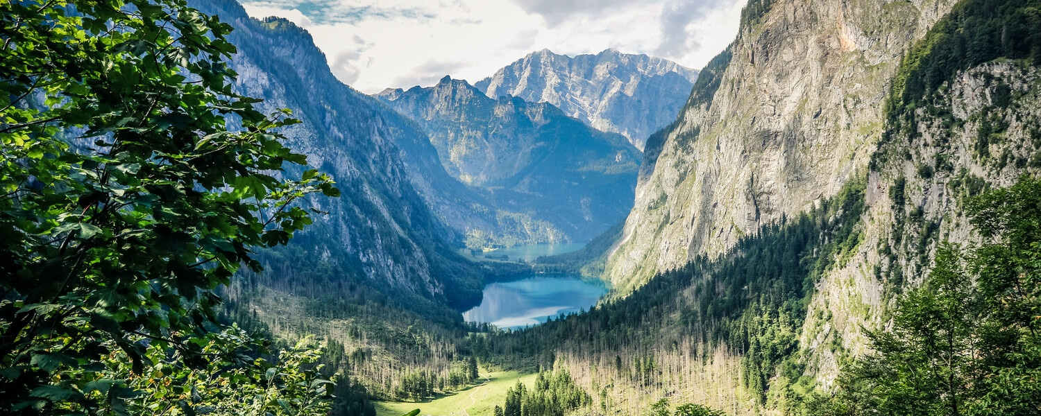 Obersee und Königssee im Nationalpark Berchtesgaden.