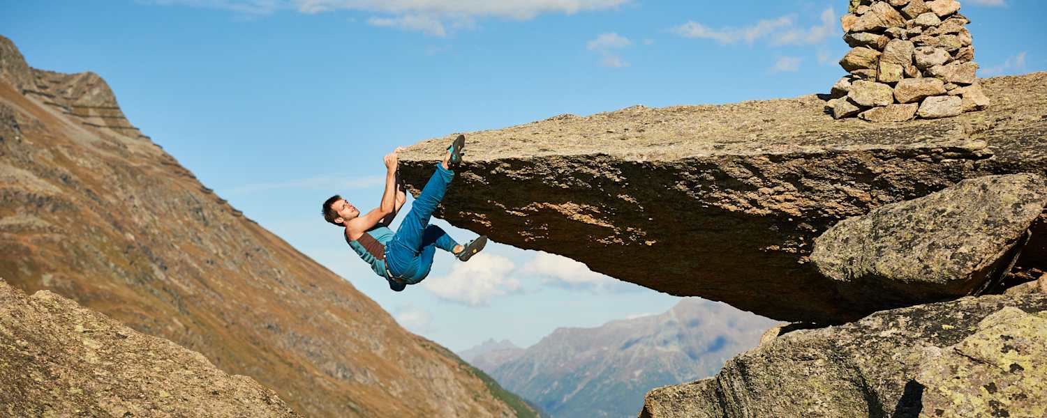 Bouldern Silvapark Paznaun Galtür Bergwelten