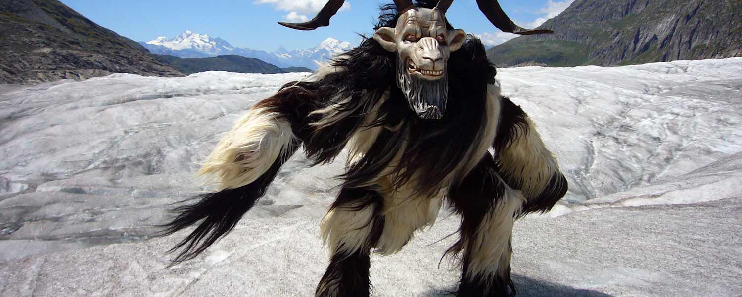 Sagengestalt Rollibock vom Grossen Aletschgletscher