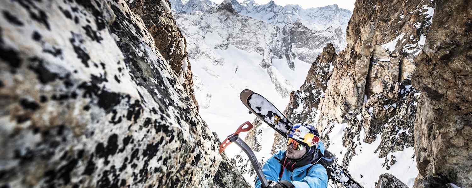 Andrzej Bargiel in La Grave beim Bergsteigen