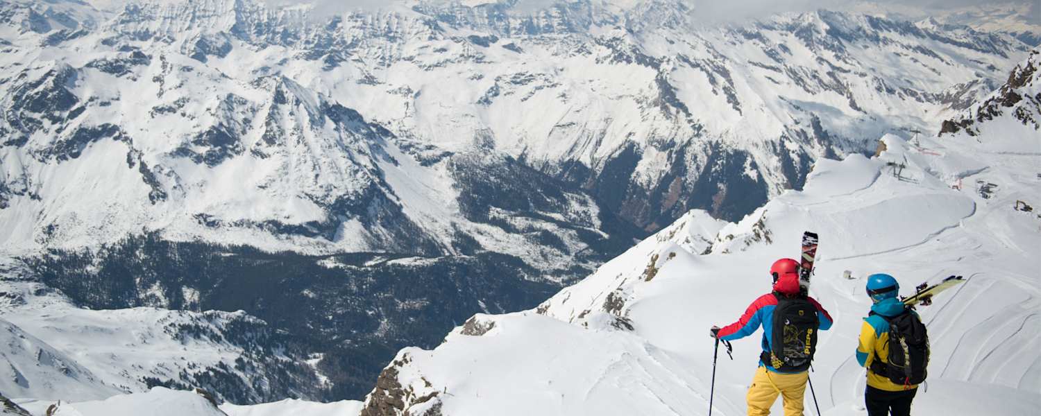 Privat führen Skitouren Magdalena in steiles und einsames Gelände