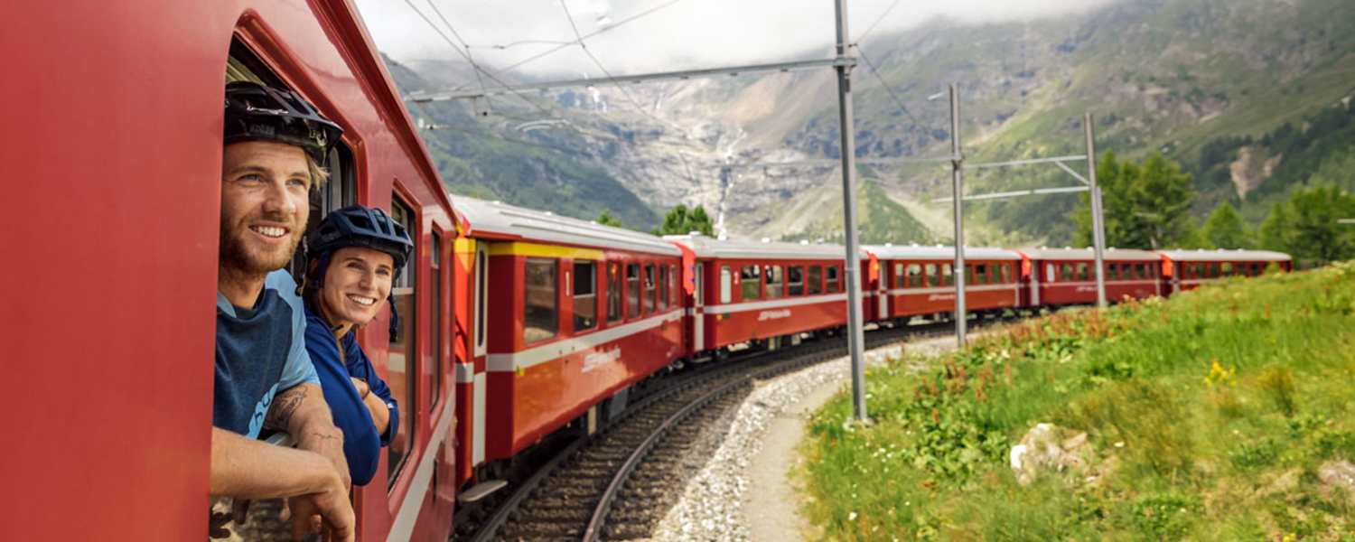 Perfektes Wochenende: Durchs Schweizer Oberengadin mit Bahn und Bike