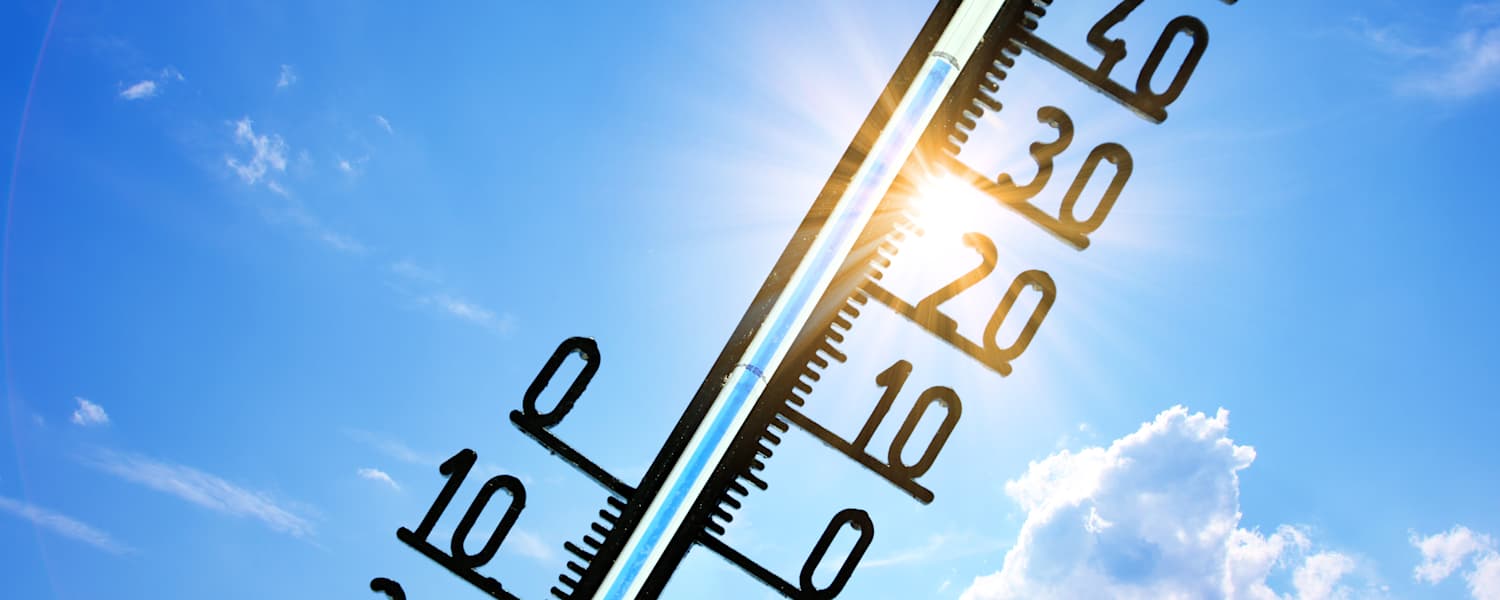 Thermometer mit 35 Grad