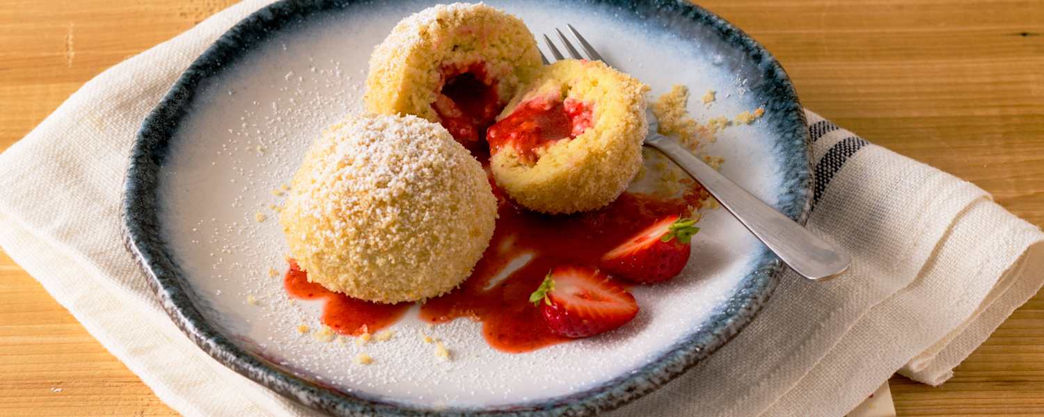 Erdbeer-Topfenknödel Rezept