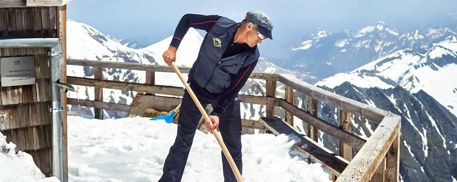 Die Erzherzog-Johann-Hütte am Großglockner auf 3.454 m