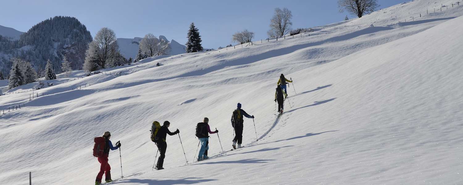 Schneeschuhwandern am Twäregg Trail