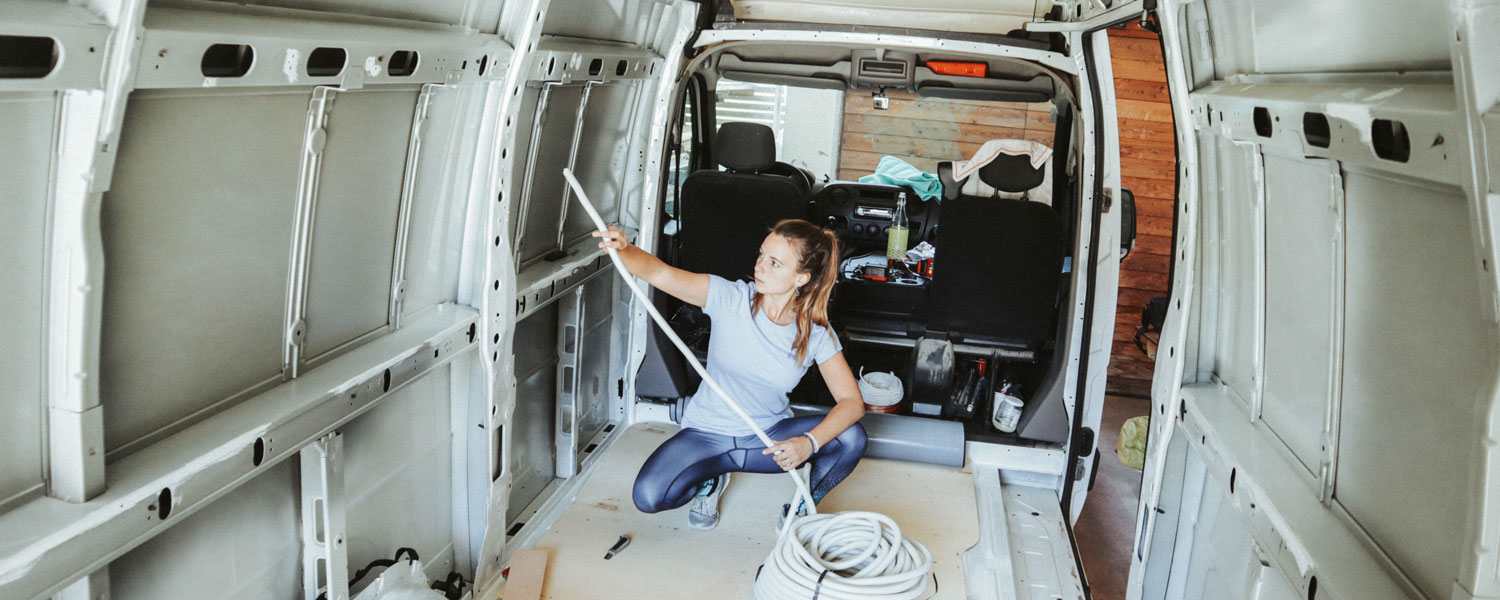 Zuerst muss einmal alles raus, bevor wir das Innenleben von Vanda gestalten können