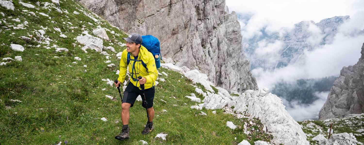 Ernst Merkinger wandert weit Dolomiten Höhenweg