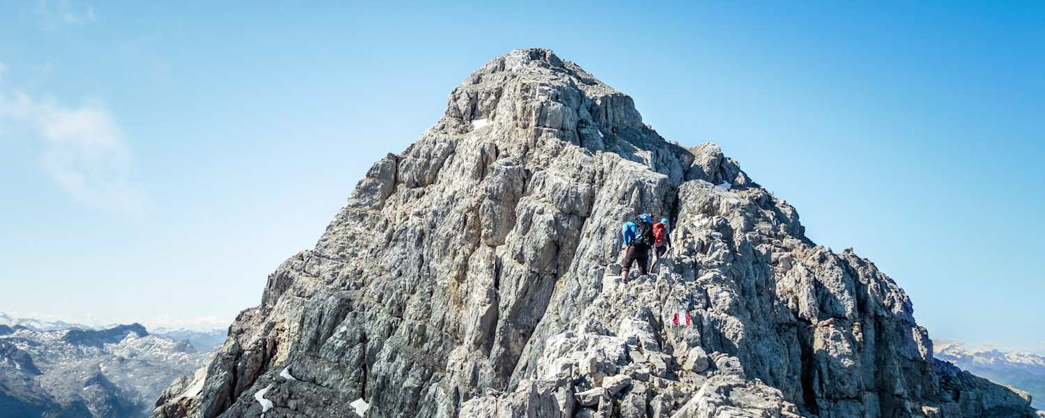 Bergsteiger bei einer Watzmannüberschreitung