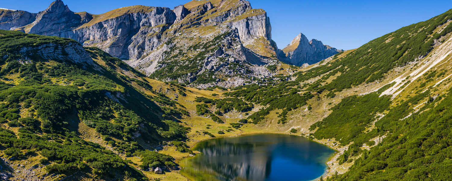 Der Zireiner See mit der Rofanspitze