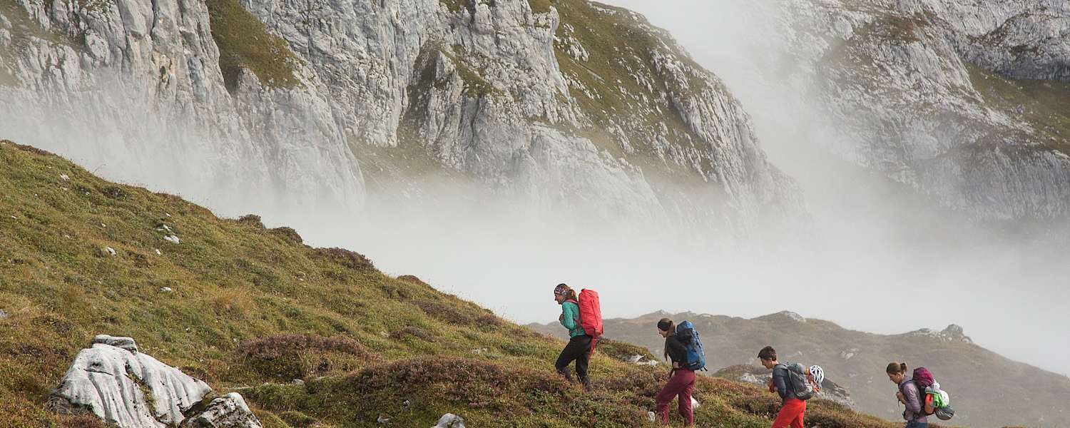 Zustieg zum Sulzfluh Klettersteig