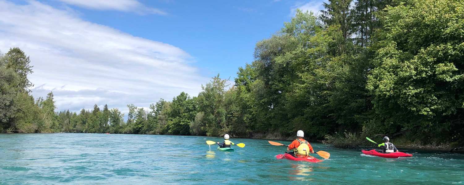 Kanutour auf der Aare
