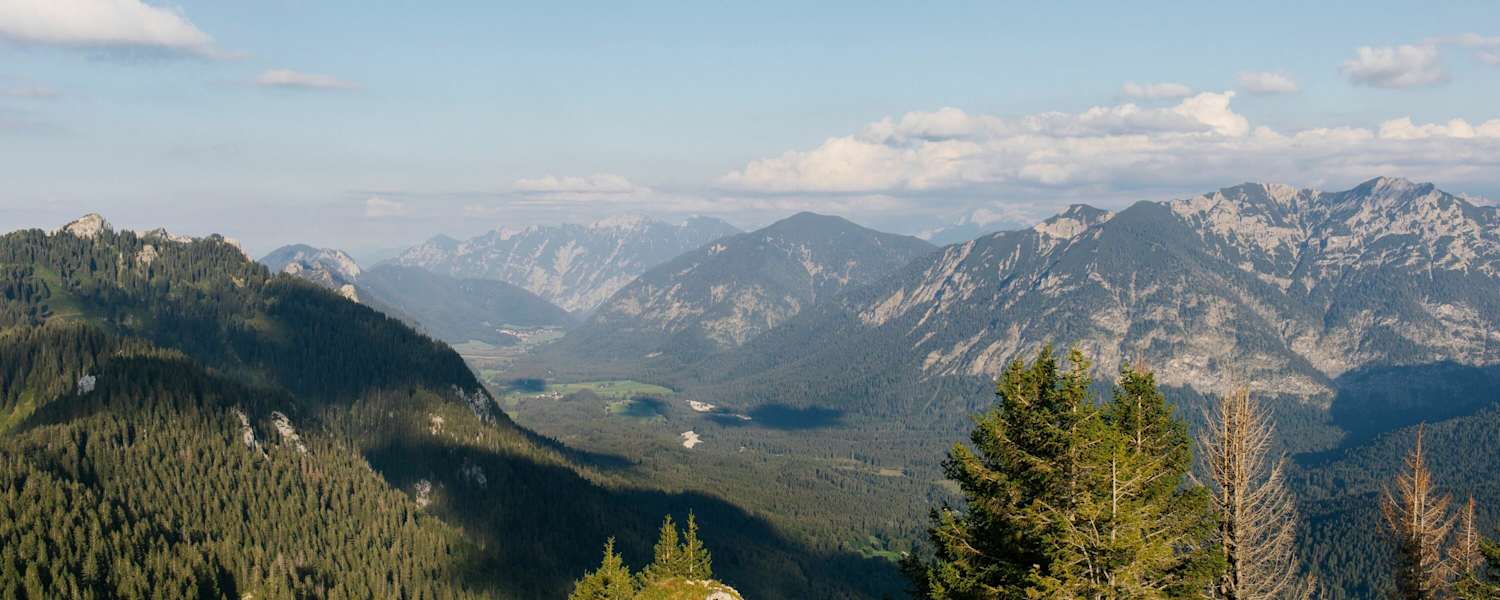 Blick über die Ammergauer Alpen