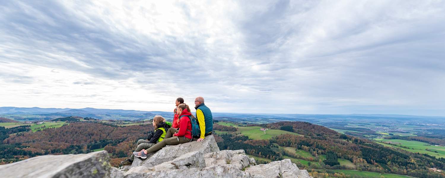 Ausblick von der Milseburg am Hochrhöner