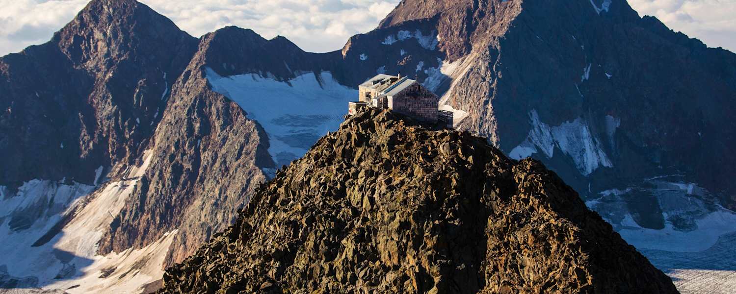 Becherhaus in den Stubaier Alpen in Südtirol